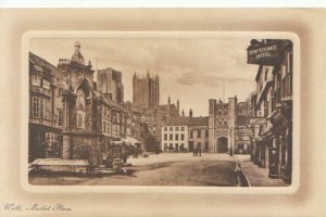 Somerset Postcard - Market Place - Wells - Ref TZ4471