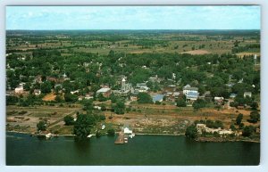 DESERONTO, ONTARIO Canada ~ Aerial View BAY of QUINTE c1960s Postcard