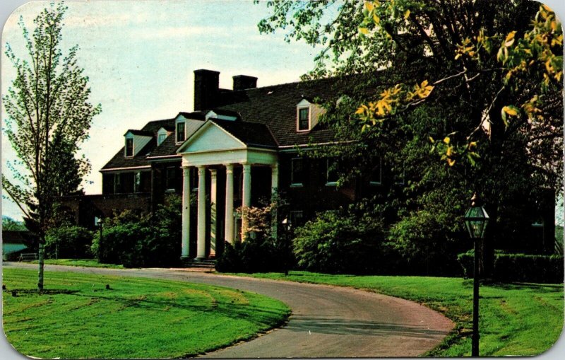 Bellemont Manor Albions Continuing Education Center Postcard PM Albion MI Cancel 