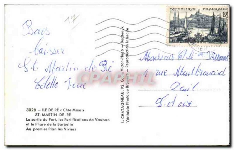Old Postcard IThe De Re (Chte same) St Martin De Re The output of the Fortifi...