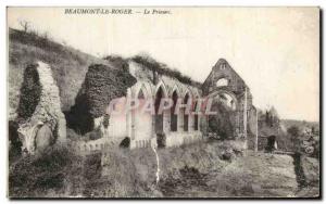 Old Postcard Beaumont Le Roger The Prioress