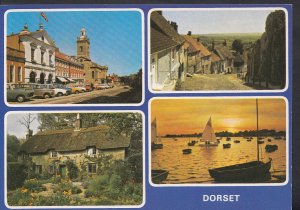 Dorset Postcard - Views of Dorset, Gold Hill, Mudeford, Blandford Forum  LC4359