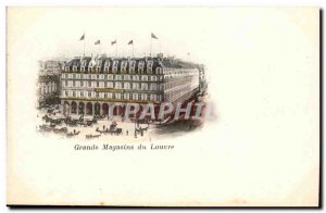Paris - 1 - the Louvre Department Stores - Postcard Old Trade