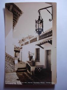 Vintage rppc HOTEL RANCHO TELVA in Taxco Mexico Postcard y8348