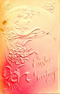 Greeting - Easter  (airbrushed, embossed)