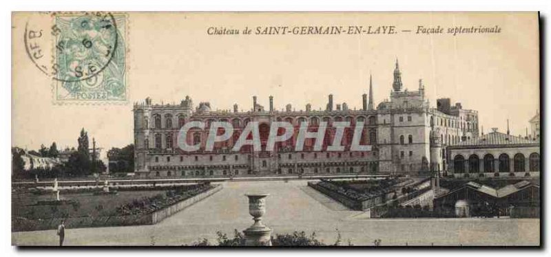 Postcard Old Cahteau Saint Germain en Laye North Facade