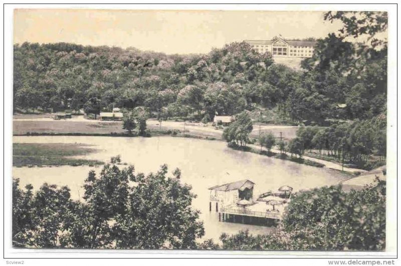 Sunset Hotel, Partial View Of Lake & Dance Pavilion, Bella Vista, Bentonville...