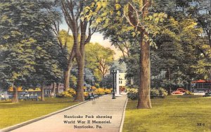 Nanticoke Park showing World War II Memorial - Nanticoke, Pennsylvania PA Pos...