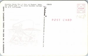 Eastport ID US Canada Border Postcard unused 1950s/60s