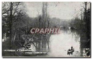 Old Postcard The Marne Champigny