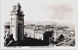 Australia From Bursary Buildings Hobart Tasmania Vintage RPPC C059