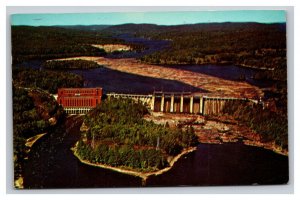 Vintage 1950s Postcard Hydro-electric Power Station Ottawa River Ontario Canada