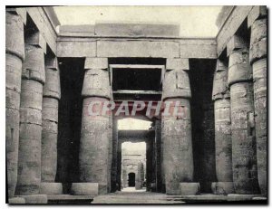 Postcard Ancient Egypt Karnak Egypt The interior of the temple of Khonsu