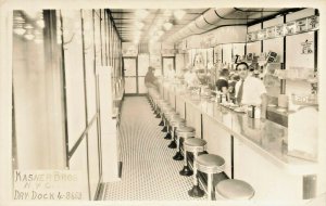 New York NY City Kasner Brothers Interior1289-6Th Street Real Photo Postcard