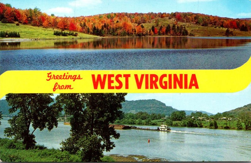 Greetings From West Virginia Split View