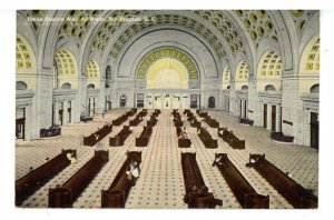 DC - Washington. Union Station Waiting Room ca 1912
