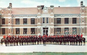 REGINA, Saskatchewan ROYAL CANADIAN MOUNTED POLICE Barrack~Musical Ride Postcard