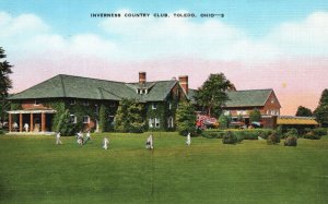 Vintage Postcard 1930's Inverness Country Club Toledo Ohio National Open Golf OH