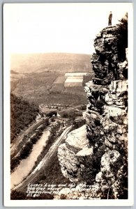 Cumberland Maryland 1940s RPPC Real Photo Postcard Lovers Leap