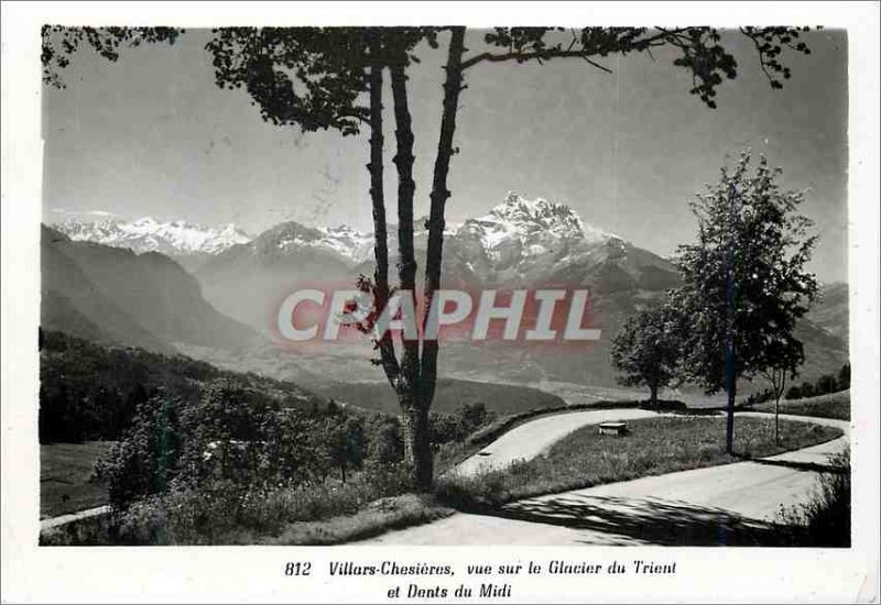 Postcard Modern Villars-Chesieres views of Glacier Trical and Dents du Midi