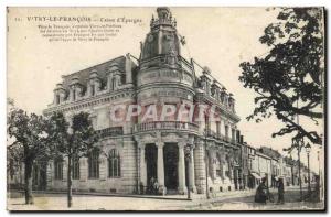 Old Postcard Bank Caisse d & # 39Epargne Vitry le Francois