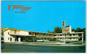 BILLINGS, Montana  MT    Roadside  TRAVELODGE  ca 1970s  Postcard