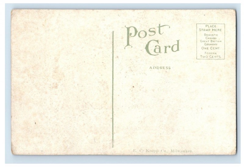 Vintage Devils Doorway, Devils Lake, Wis. Postcard F110E