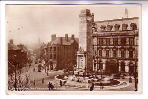 Real Photo, War Memorial and Frairgate, Preston, England, Used 1930