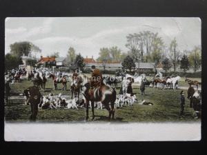 Hampshire NEW FOREST Meet of the Hounds LYNDHURST c1904 by F.G.O. Stuart 596