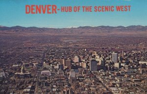 America Postcard - Aerial View of Denver, Colorado   RS22001