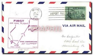 1 letter US Flight Miami San Juan Lisbon July 7, 1962