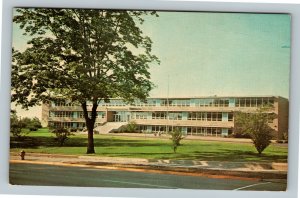 Springfield OH, Catholic Central High School, High Street, Chrome Ohio Postcard