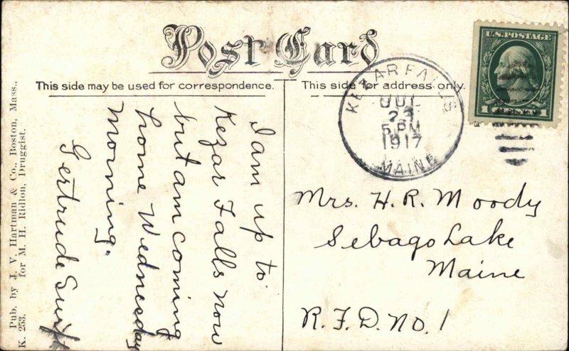 Kezar Falls Maine ME Woolen Mill c1910 Vintage Postcard