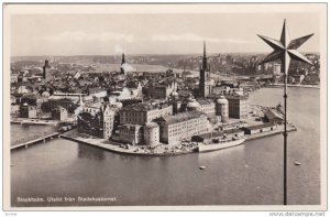 RP; Aerial View, Utsikt fran Stadeshustornet, Stockholm, Sweden, 10-20s