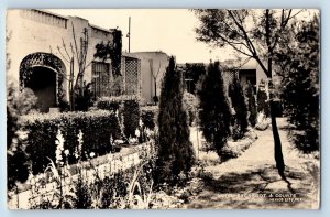 Mexico City Mexico Postcard Hotel Escargot & Courts c1940's RPPC Photo