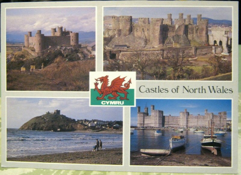 Wales Castles of North Wales Harlech Conwy Criccieth Caernarfon - posted