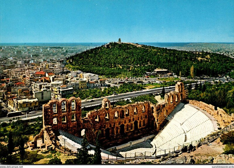 Greece Athens The Odeon Of Herode Atticus