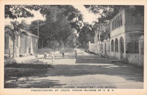 LPD90   Frederiksted St. Croix Virgin Islands U.S. Postcard St. Patrick's Sch...