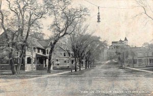 SAVANNA Illinois IL ~JEFFERSON STREET SCENE Large Homes CARROLL CO 1916 Postcard