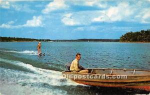 Boating on Kentucky Lake Kentucky, KY, USA Water Skiing Postcard