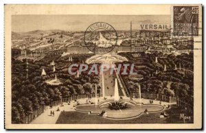 Old Postcard The Small Tables Of Versailles castle and gardens