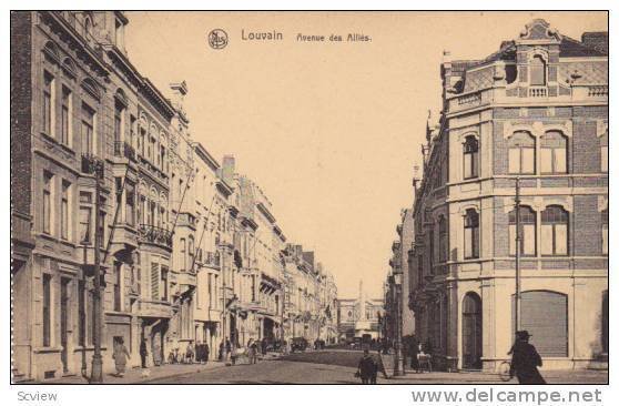 Louvain (Flemish Brabant), Belgium, 1900-1910s : Avenue des Allies