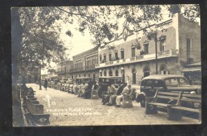 RPPC MATAMOROS MEXICO DOWNTOWN STREET SCENE 1930's CARS REAL PHOTO POSTCARD