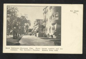 SAN DIEGO CALIFORNIA HOTEL ROBINSON MODERN PRICE CAFÉ VINTAGE POSTCARD