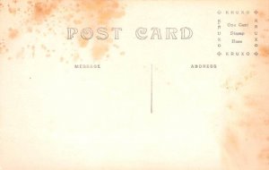 Decorated Porch American Flag, USA, real photo Postcard