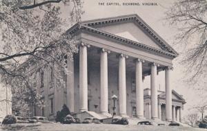 State Capitol at Richmond VA, Virginia - Conoco Touraide Card - pm 1958