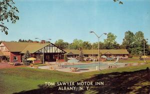 Albany New York 1960s Postcard Tom Sawyer Motor Inns