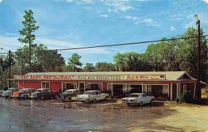 Red Barn Restaurant Cars Lake City Florida postcard