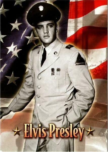 - Postcard Details about   Elvis Presley in His Army Uniform Sitting at the Wheel of His Car 