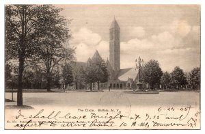 1905 The Circle, Buffalo, NY Postcard